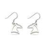 MCJ Earrings S/S C/Out Horse Head