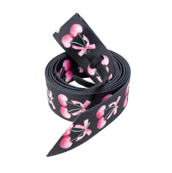 Ezy Ride Latigo Pattern Nylon Nearside Bows and Cherries