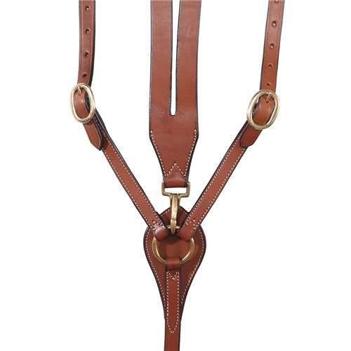 Fort Worth Stockmans Breastplate 5/8 Inch Chestnut