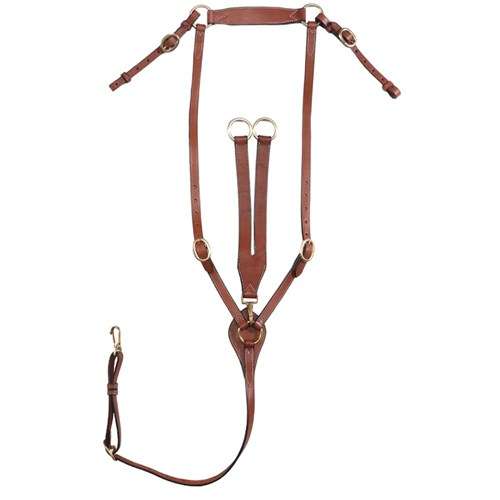 Fort Worth Stockmans Breastplate 5/8 Inch Chestnut