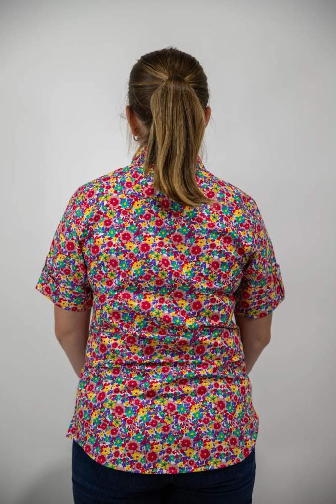 Grovers Ladies Jodie Floral S/S Shirt