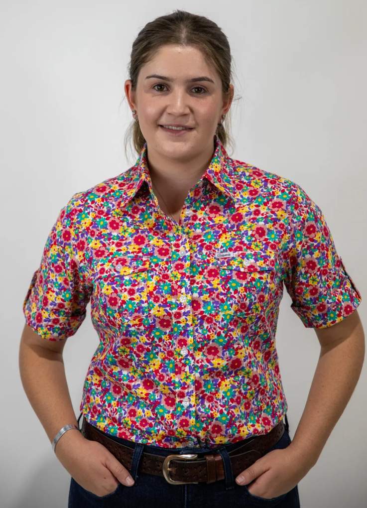 Grovers Ladies Jodie Floral S/S Shirt