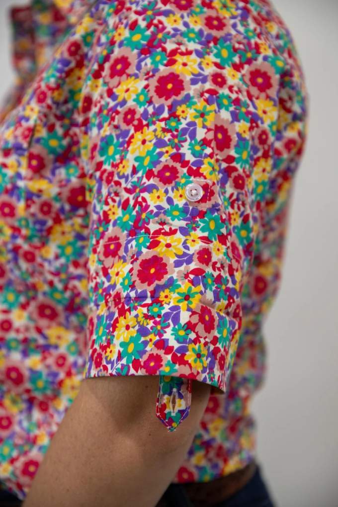 Grovers Ladies Jodie Floral S/S Shirt