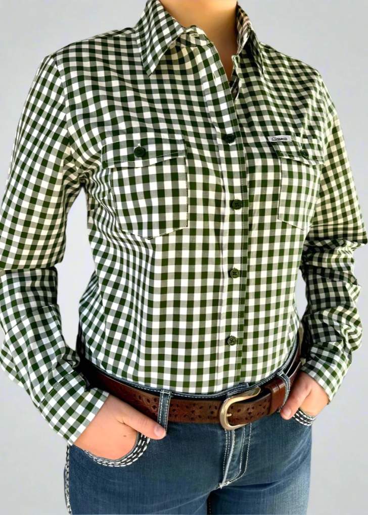 Grovers Ladies Meg Gingham Check Shirt