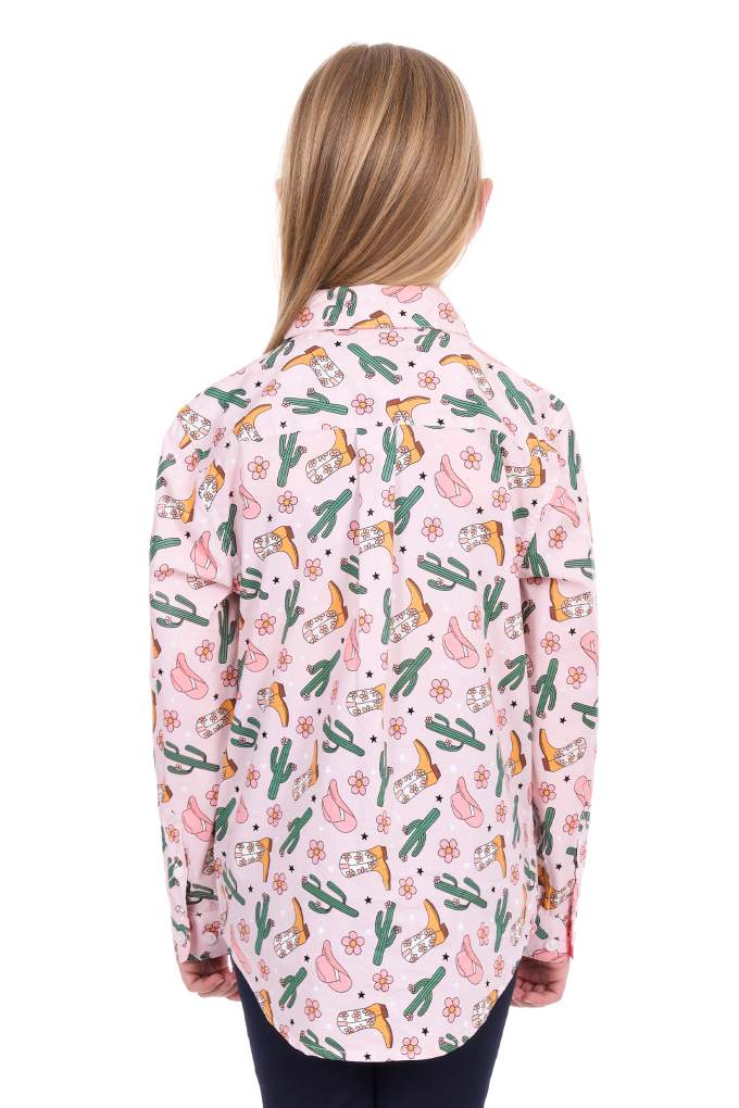 Hard Slog Kids Cleo Cactus/Boot Workshirt