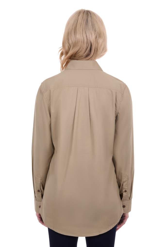 Hard Slog Ladies Half Button Lightweight Workshirt