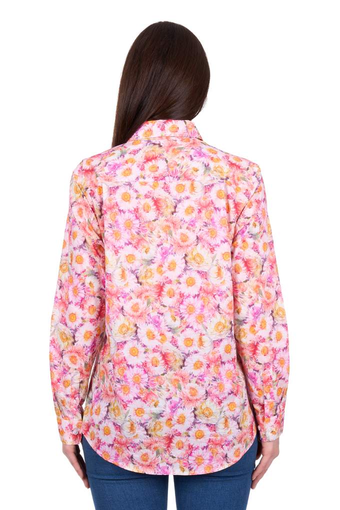 Hard Slog Ladies Samira Floral Workshirt