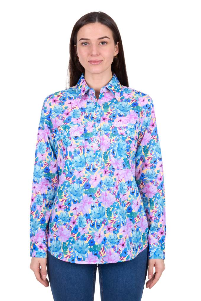 Hard Slog Ladies Trixie Floral Workshirt