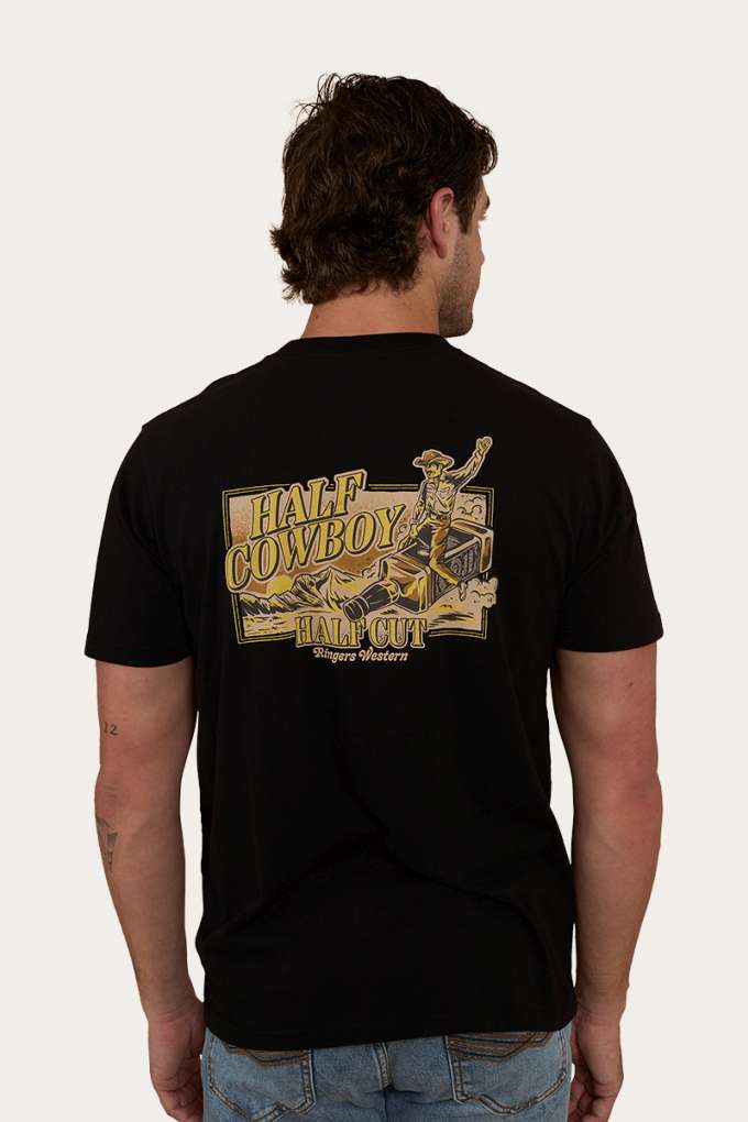 Ringers Western Mens Half Cut Loose Fit Tee