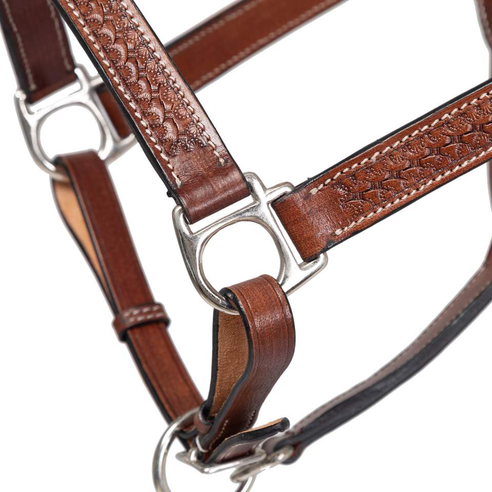 Design Edge Leather Halter Brown