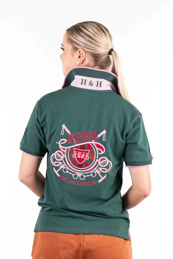 H & H Ladies Loose Fit Polo Green