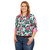 JCA Ladies Abbey White Hibiscus Workshirt