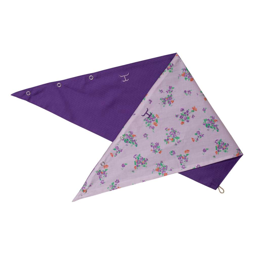 JCA Carlee Lavender Posey/Purple Double Sided Scarf