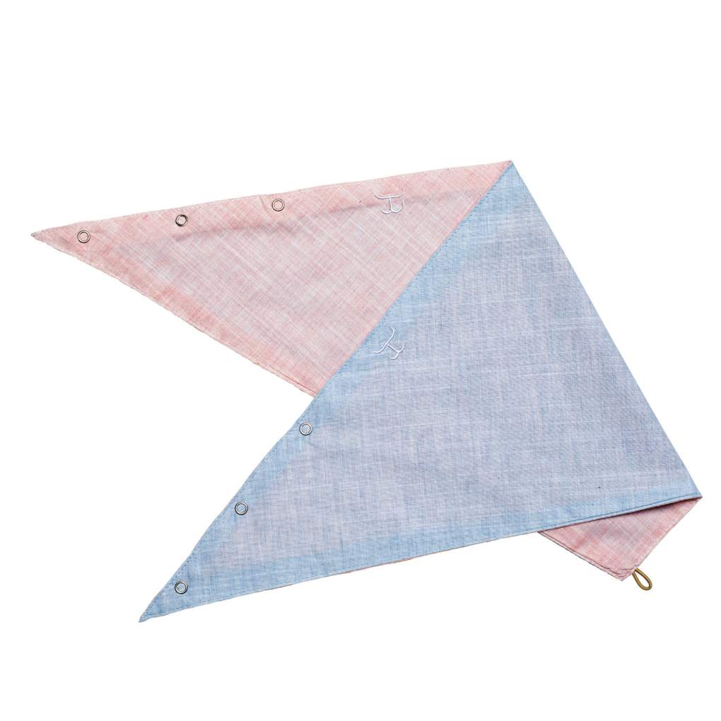 JCA Carlee Powder Pink/Powder Blue Double Sided Scarf