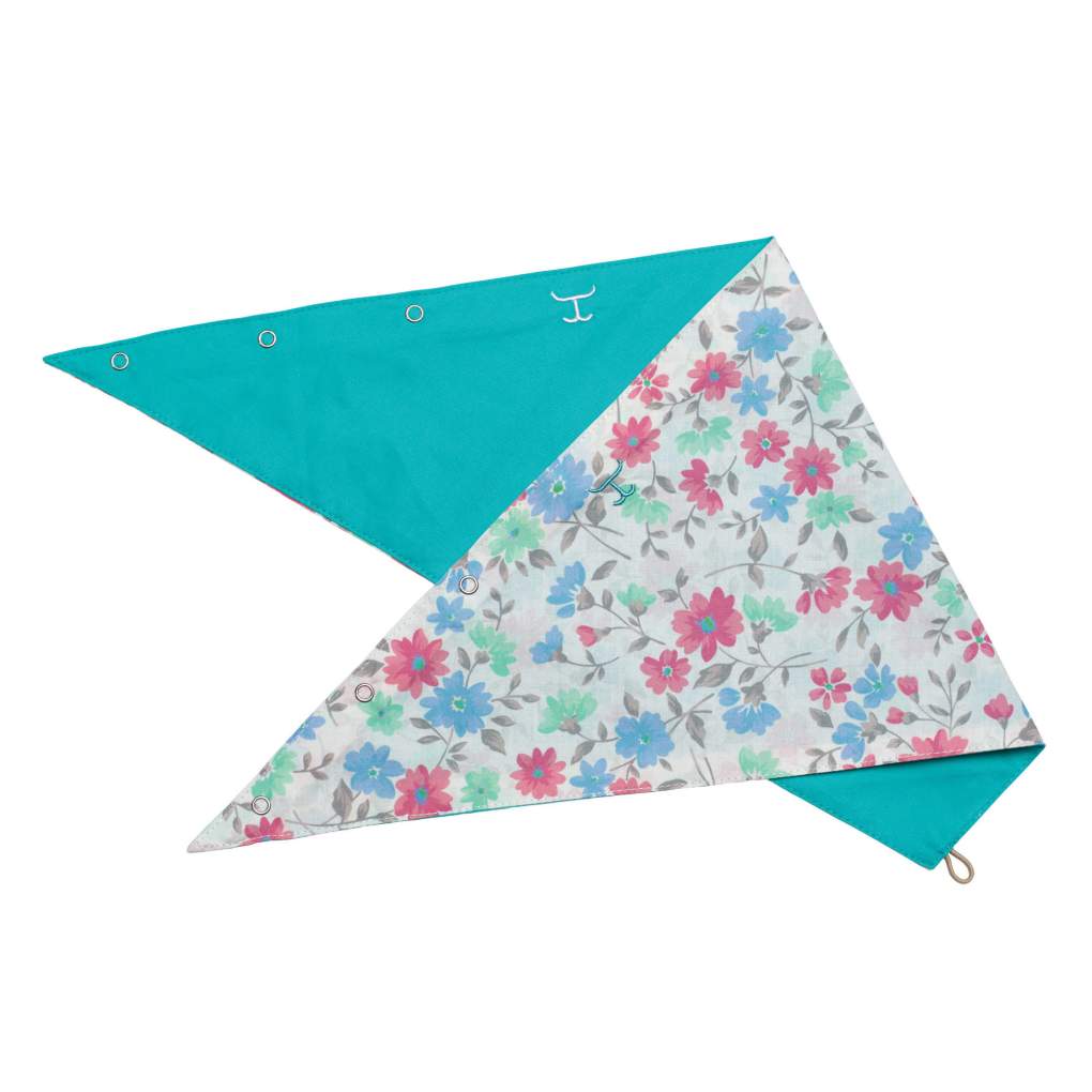 JCA Carlee Turquoise/White Confetti Double Sided Scarf