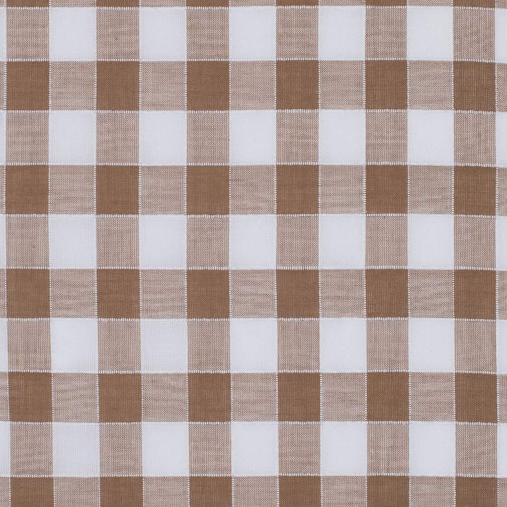 JCA Carlee Tan/White Check Double Sided Scarf