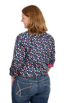 Jca Ladies Georgie Navy Floral Shirt