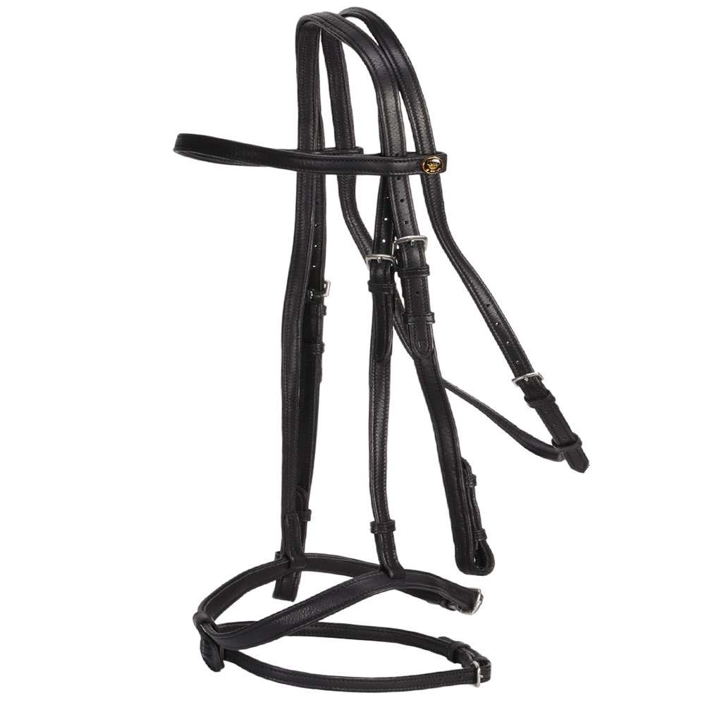 J&L Napp Snaffle Bridle Head