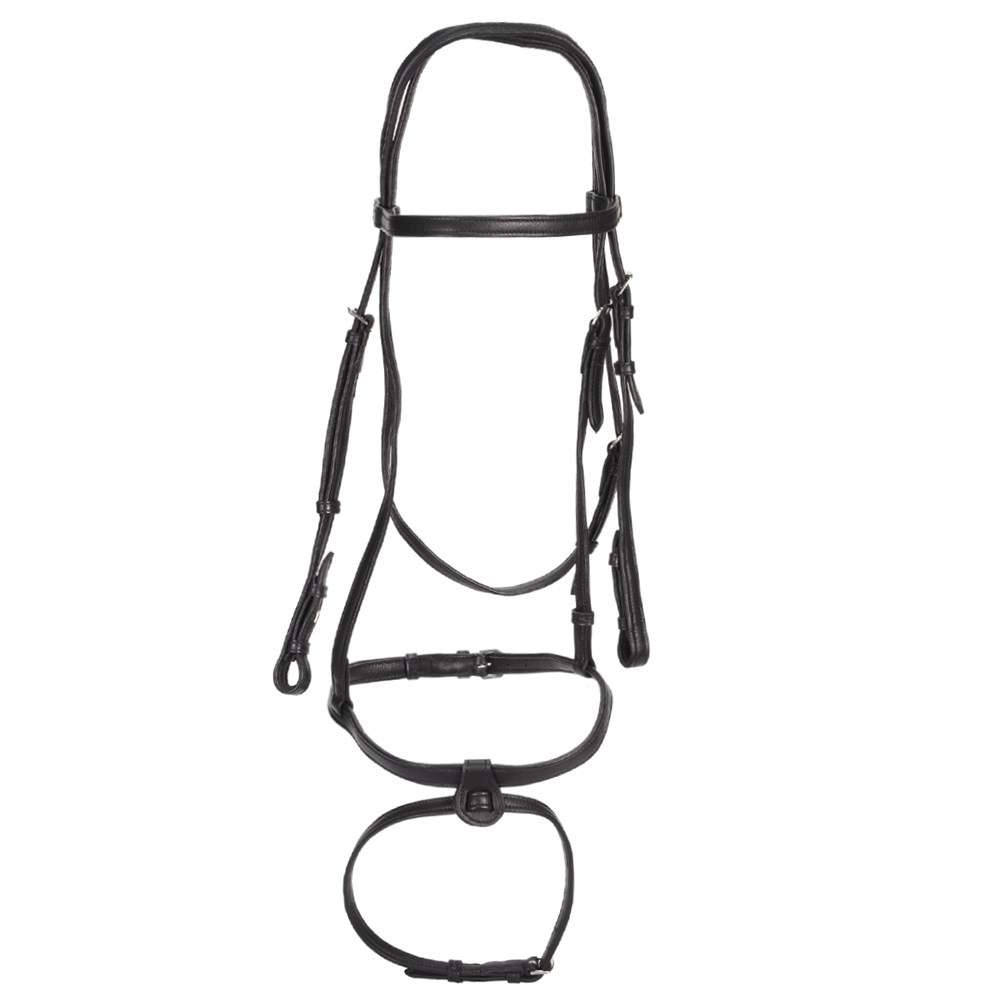 J&amp;L Napp Snaffle Bridle Head