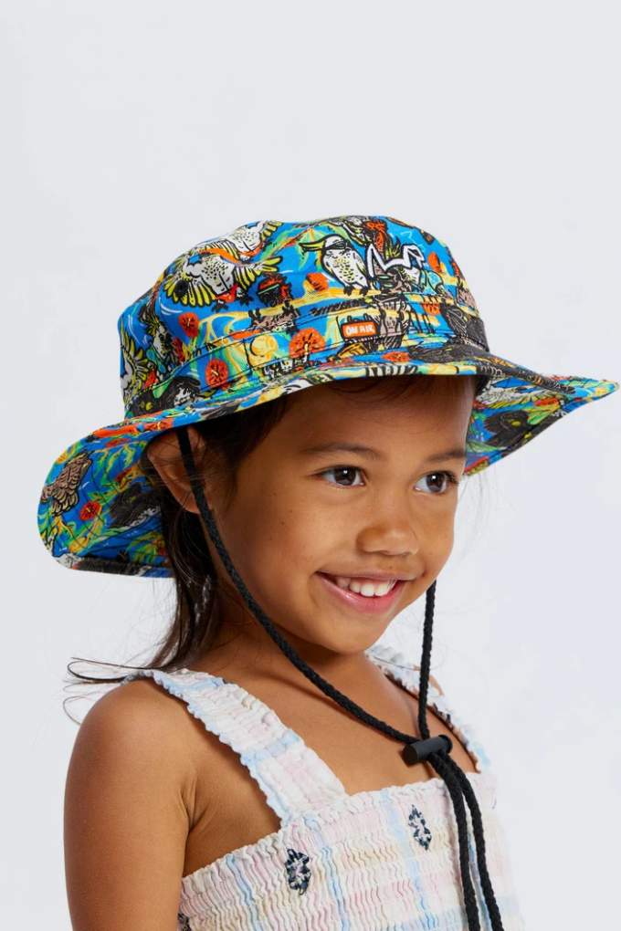 TradeMutt Kids Flock Around Wide Brim Hat