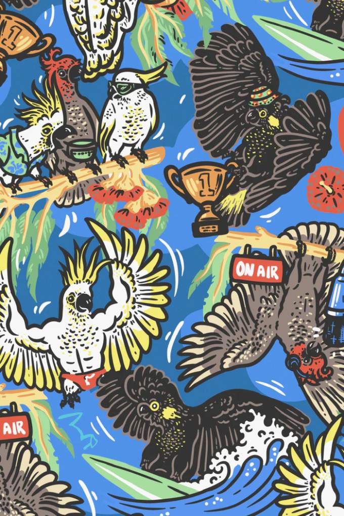 TradeMutt Kids Flock Around Wide Brim Hat