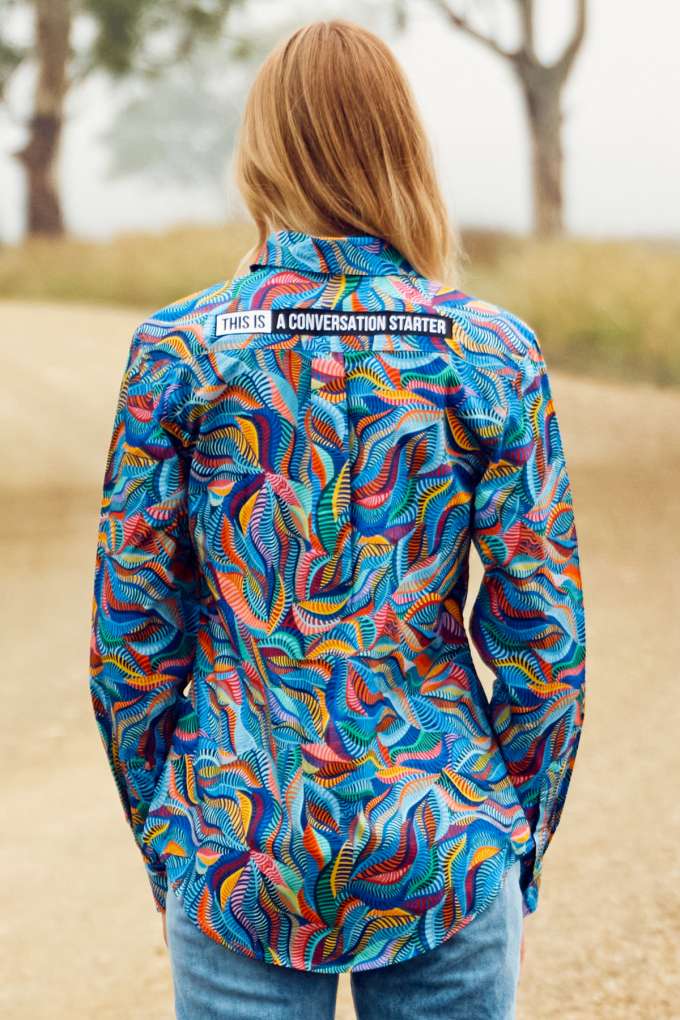 TradeMutt Ladies Snazzy Full Button L/S Workshirt