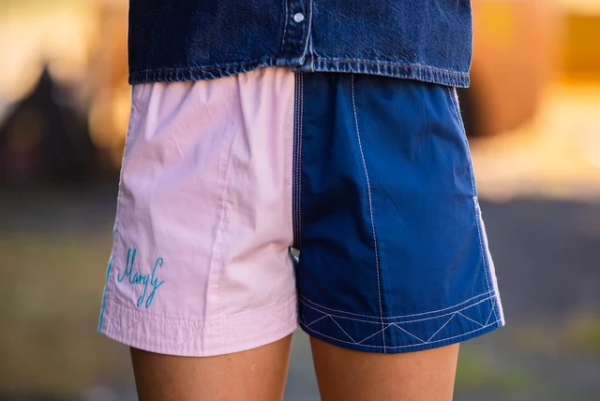 Mary G Classic Harlequin Panel Shorts