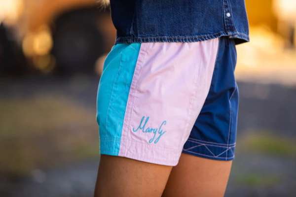 Mary G Classic Harlequin Panel Shorts