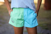 Mary G Old School Harlequin Panel Shorts