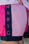 MaryG Old School Harlequin Panel Shorts