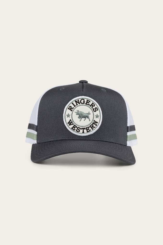 Ringers Western McCoy Trucker Cap Charcoal/Leaf