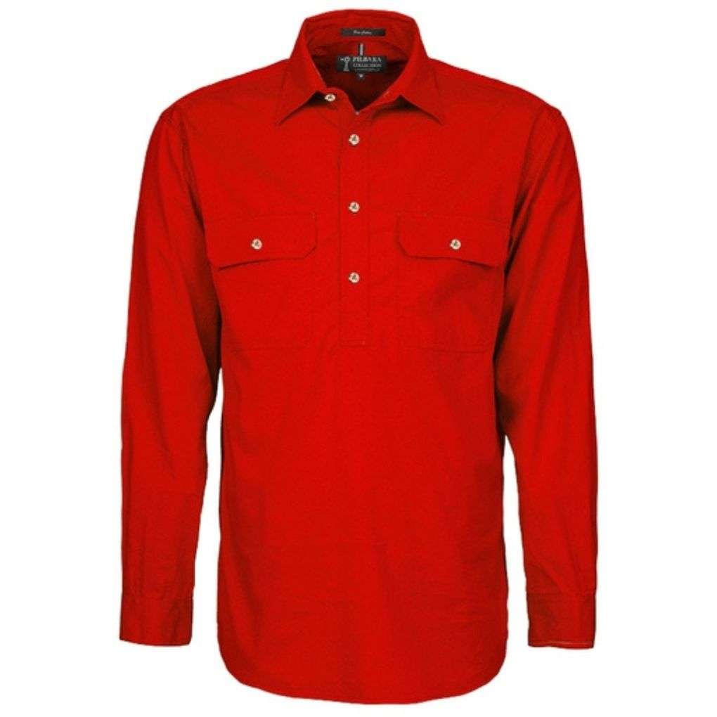 Ritemate Pilbara Mens Closed Front L/W Shirt