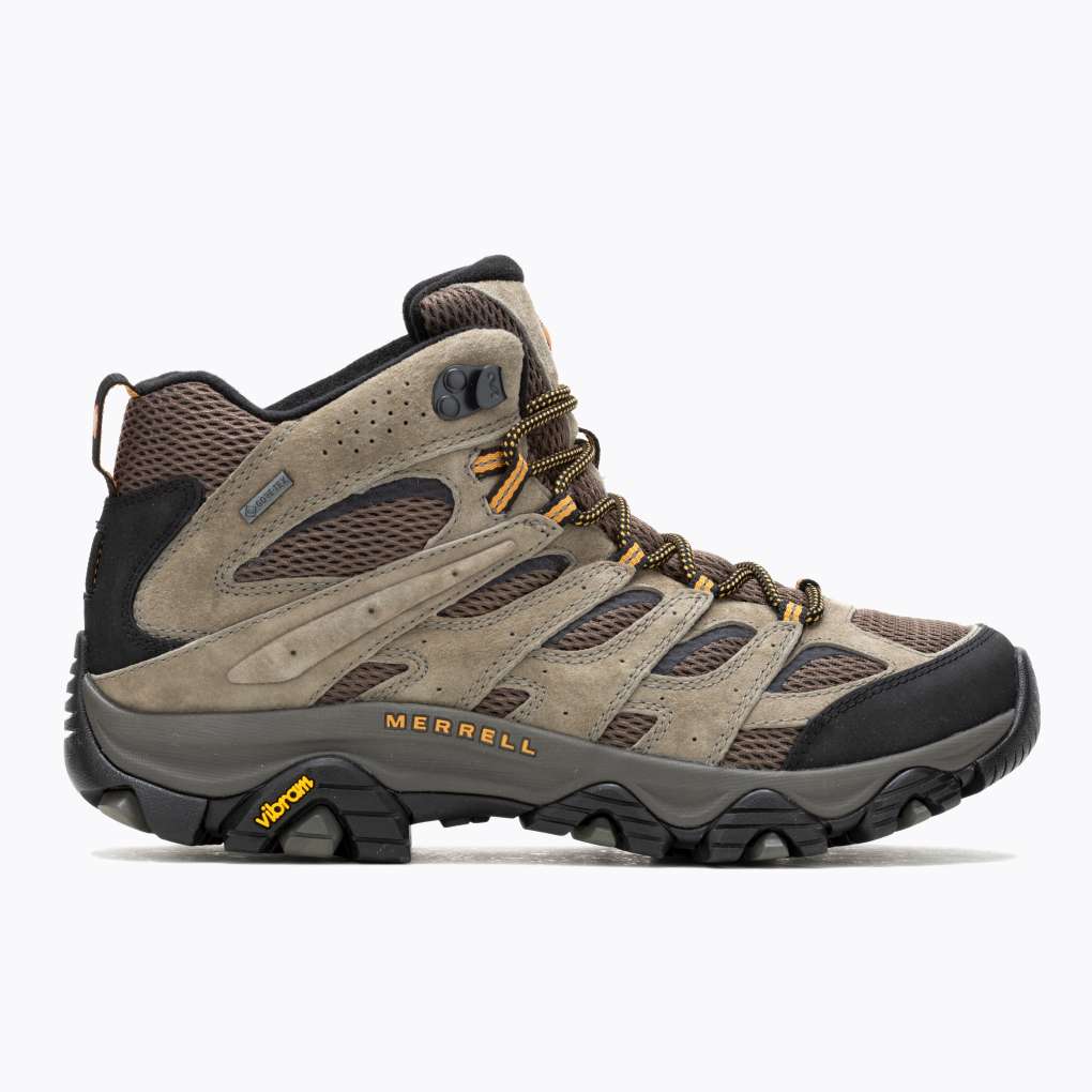 Merrell Mens Moab 3 Mid GTX Reg Hikers- Walnut