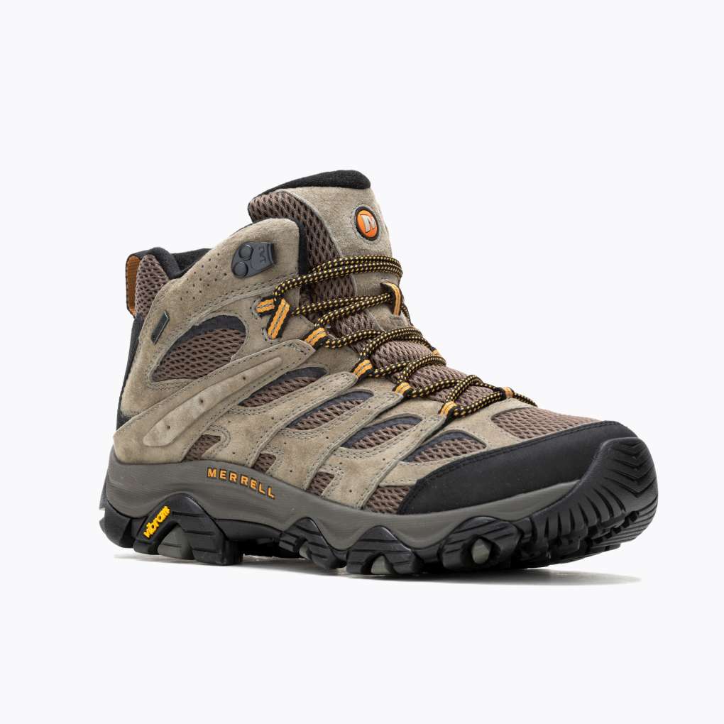 Merrell Mens Moab 3 Mid GTX Reg Hikers- Walnut