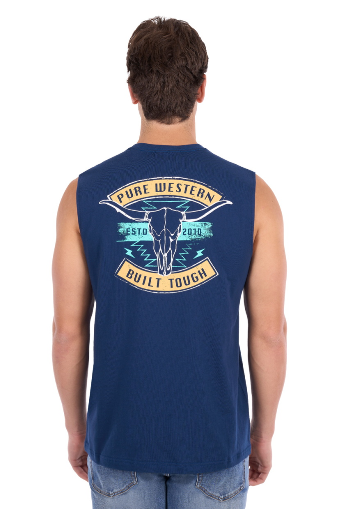 Pure Western Mens Dale Muscle Tank