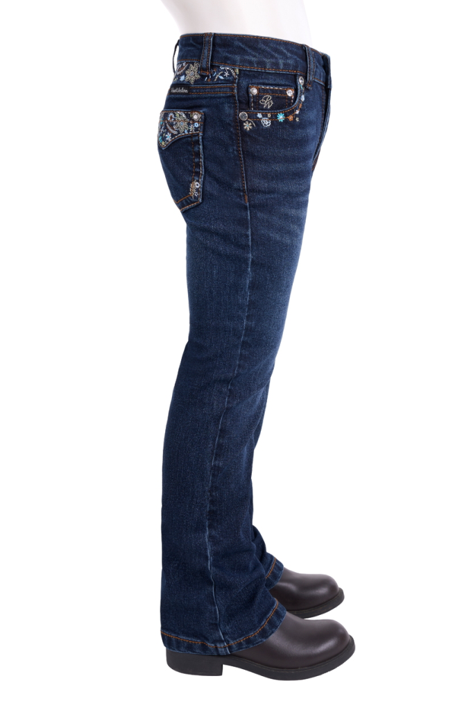 Pure Western Girls Blossom Jeans Evening Sky
