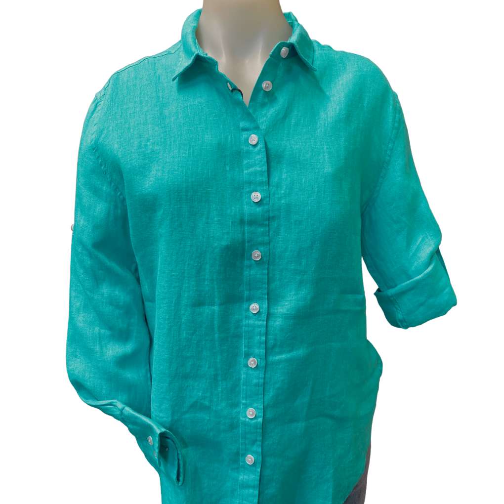 Pilbara Ladies Linen Swiss Tab Shirt