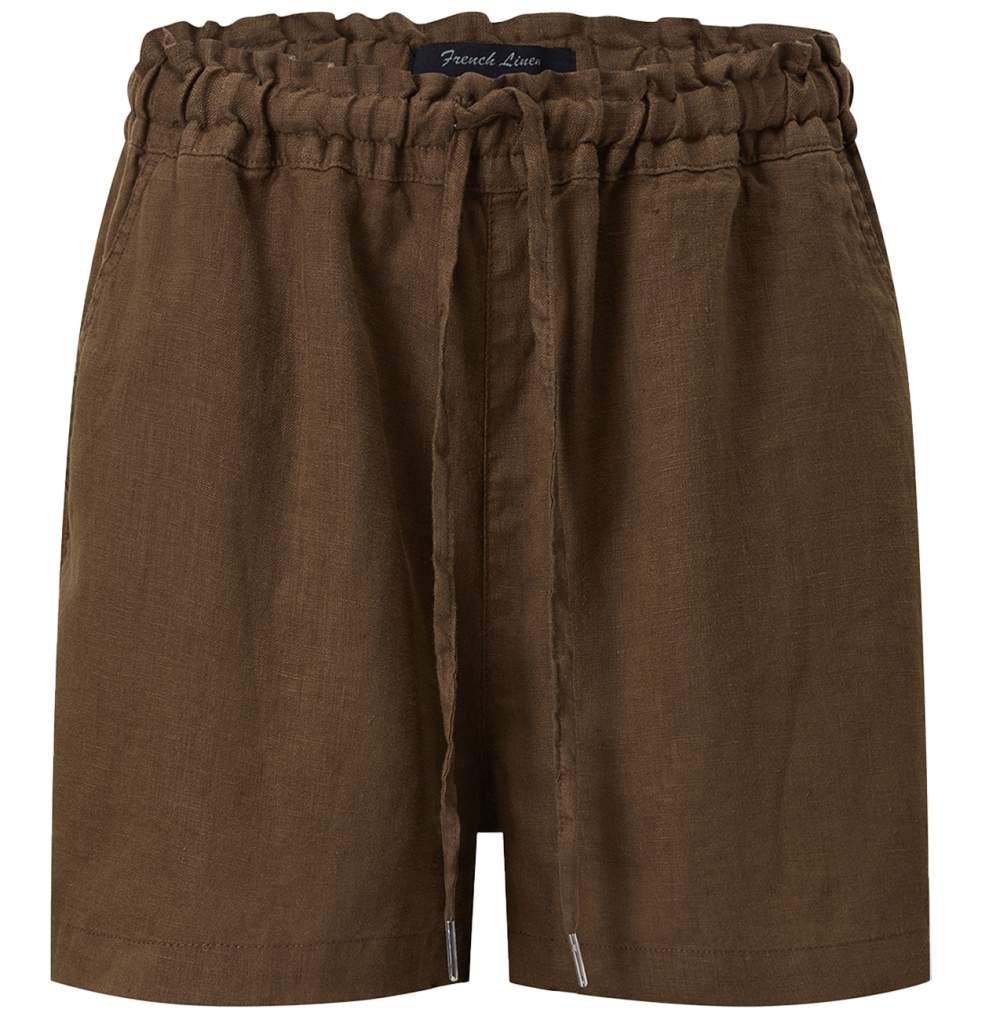 Pilbara Ladies Olivia Linen Cocoa Brown Shorts