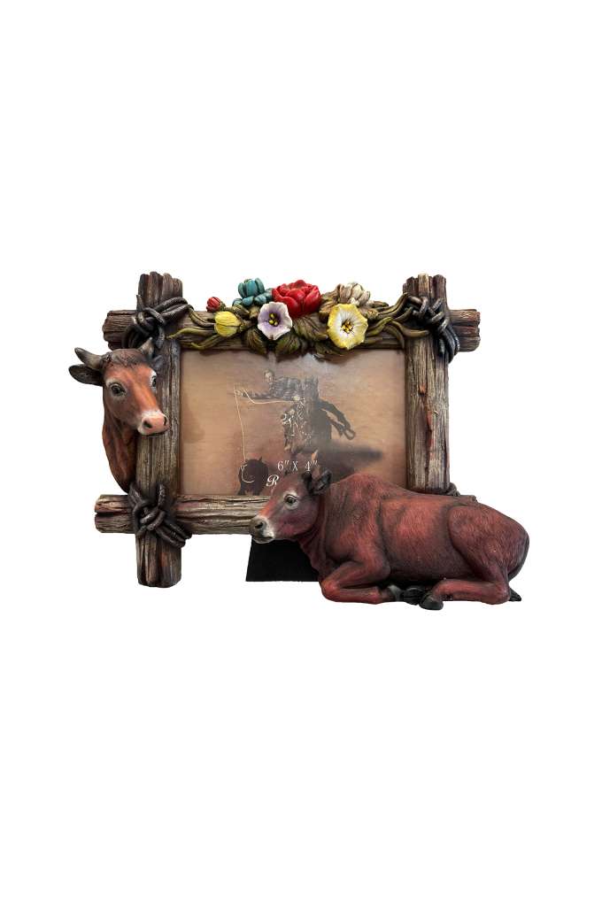Pure Western Cow Picture Frame