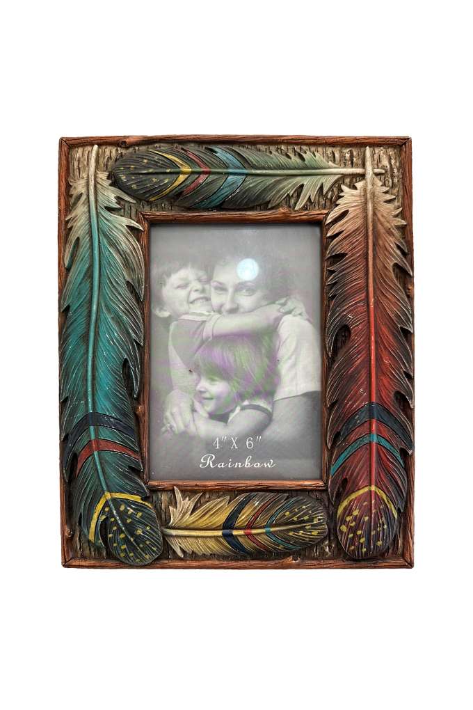 Pure Western Feather Picture Frame