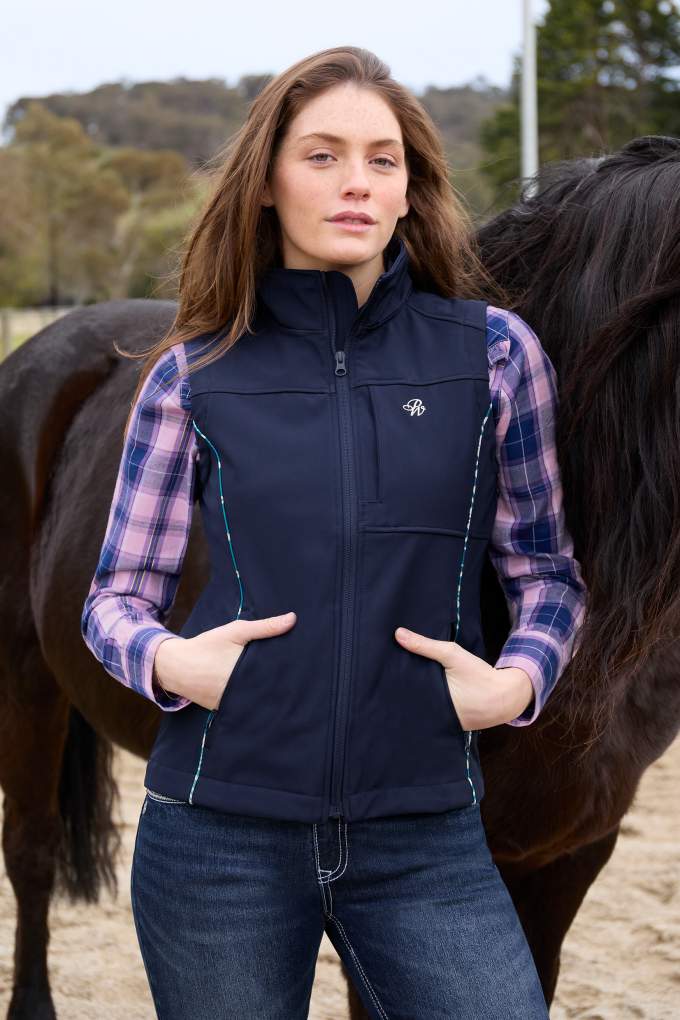 Pure Western Ladies Corine Vest Softshell