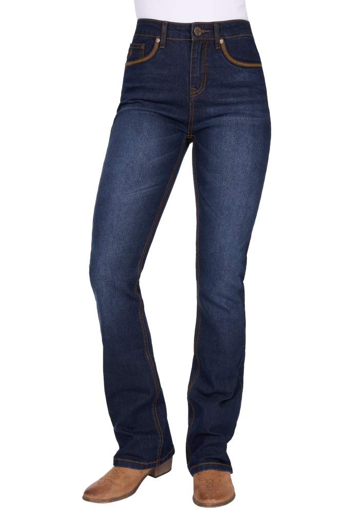 Pure Western Ladies Nova Hi Rise 34Leg Bootcut Jean