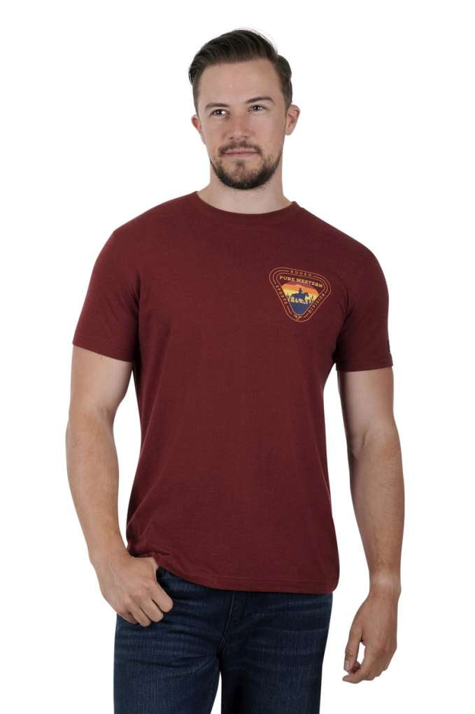 Pure Western Mens Cleveland Tee