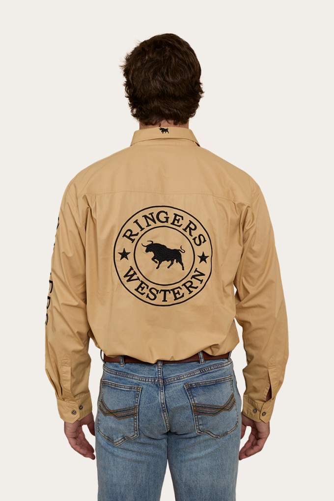 Ringers Western Mens Hawkeye Workshirt Dark Sand