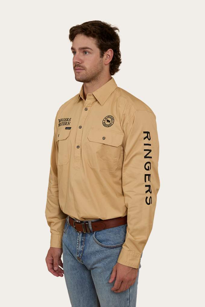 Ringers Western Mens Hawkeye Workshirt Dark Sand