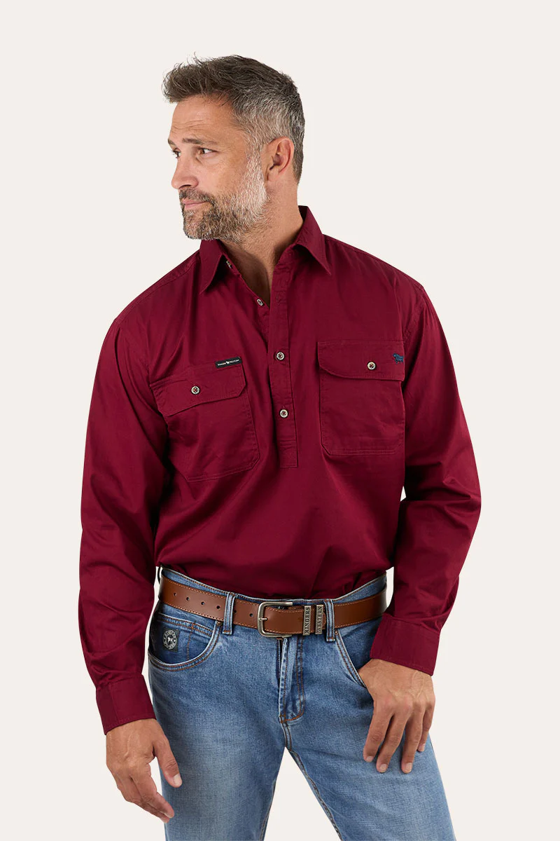 Ringers Western Mens King River 1/2 Button Work Shirt
