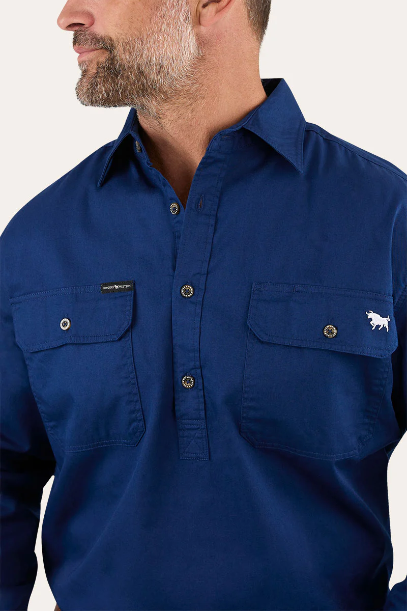 Ringers Western Mens King River 1/2 Button Work Shirt