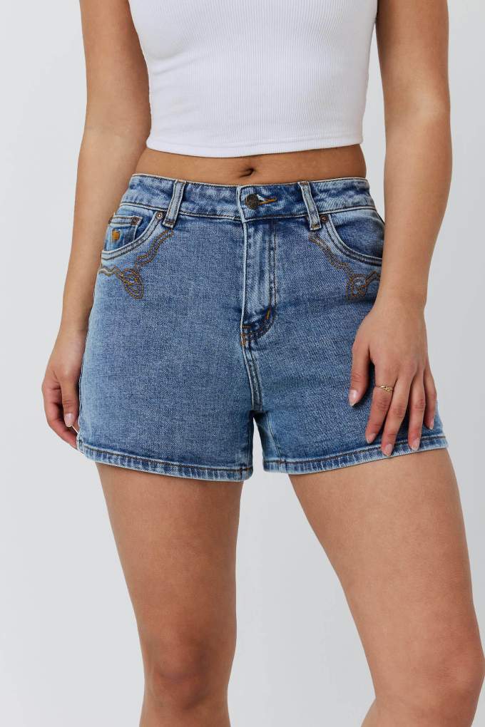 Ringers Western Ladies Nashville Denim Shorts