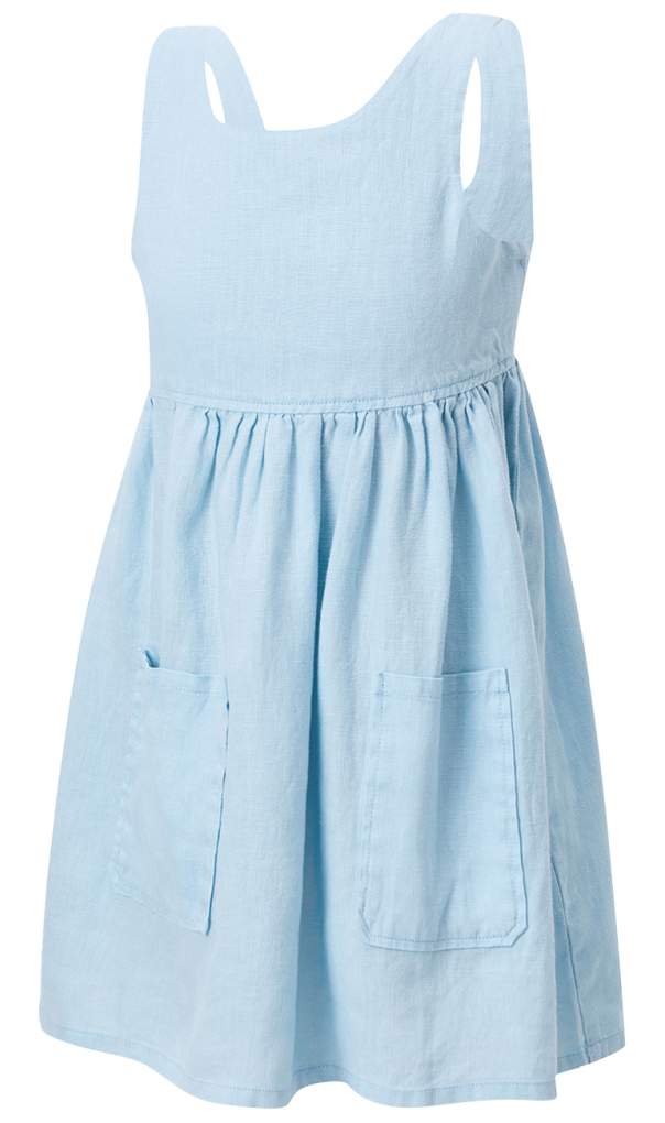 Pilbara Girls Zoe Linen Dress Airy Blue