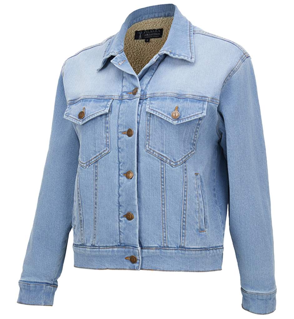 Ritemate Pilbara Ladies Lauren Sherpa Jacket Light Indigo